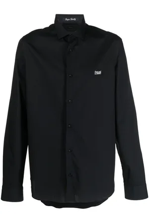 Philipp Plein Logo-plaque detail shirt