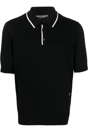 Dolce & Gabbana Logo-patch cotton polo shirt
