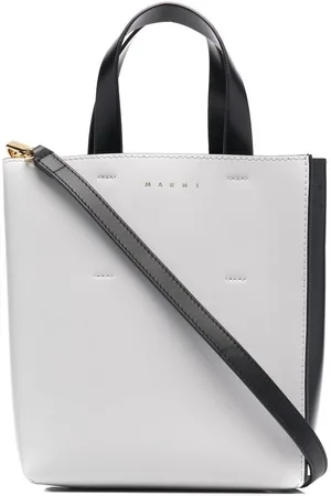 Marni Two-tone leather tote bag