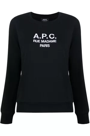 A.P.C. Women Sweatshirts - Tina logo-embroidered cotton sweatshirt