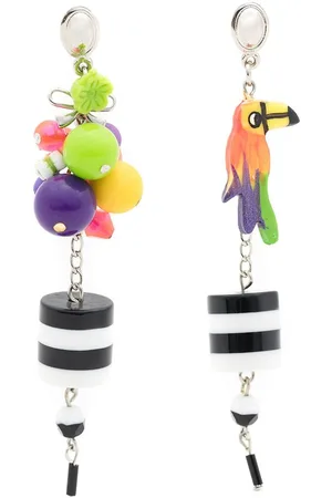 AMIR SLAMA Parrot-motif drop earrings