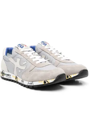 Premiata TEEN logo-patch low-top sneakers