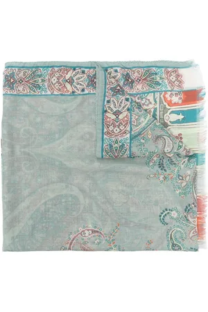 Etro Floral-print knitted scarf
