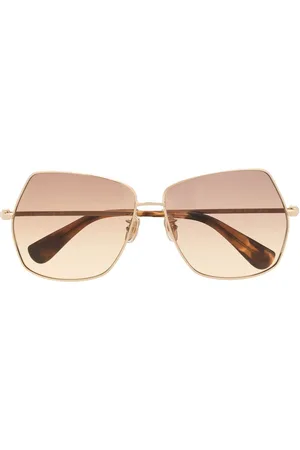 Max Mara Oversize-frame gradient-lens sunglasses
