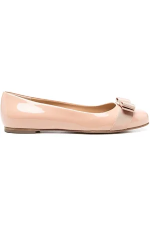 Salvatore Ferragamo Varina patent leather ballerina shoes