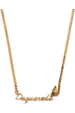 Dsquared2 Hadwriting-charm chain necklace
