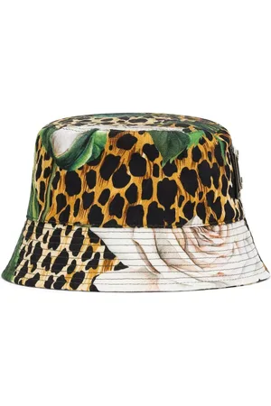Dolce & Gabbana Floral leopard-print bucket hat