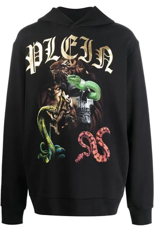 Philipp Plein Graphic print cotton hoodie