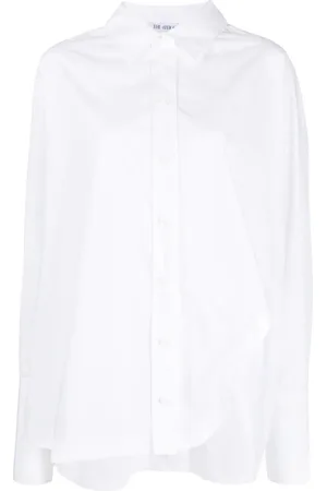 The Attico Diana asymmetric button-up shirt