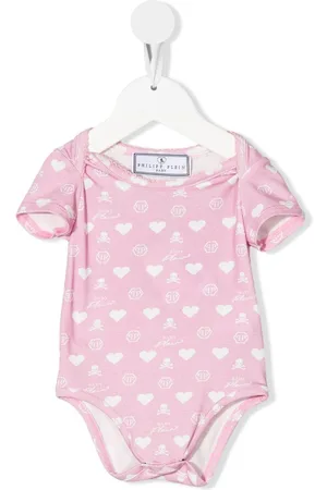 Philipp Plein Logo-print short-sleeve babygrow