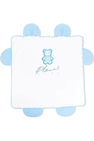 Philipp Plein Embroidered-logo detail blanket