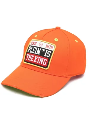 Philipp Plein Logo-patch distressed cap