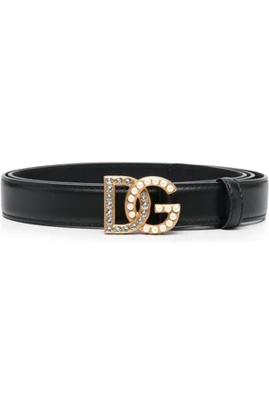 Dolce & Gabbana Embellished logo-buckle belt