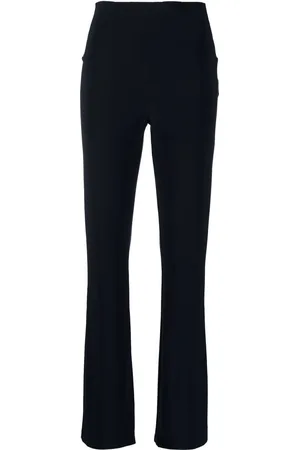 Norma Kamali High-rise flared trousers
