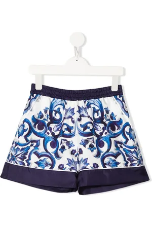 Dolce & Gabbana Majolica-print high-waisted shorts