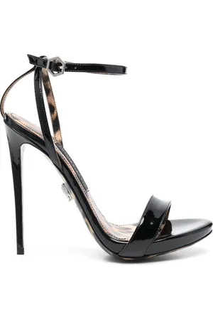Philipp Plein Patent leather 130mm sandals
