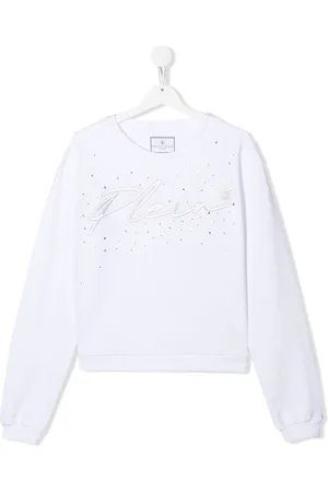 Philipp Plein TEEN logo-embroidered sweatshirt