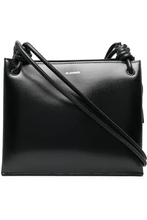 Jil Sander Logo-stamp leather shoulder bag