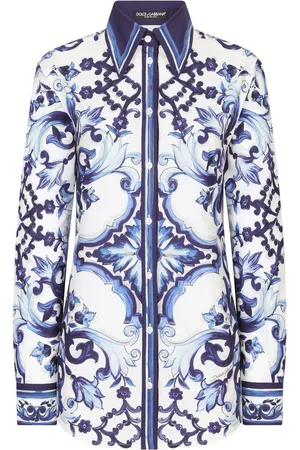 Dolce & Gabbana Majolica-print poplin shirt