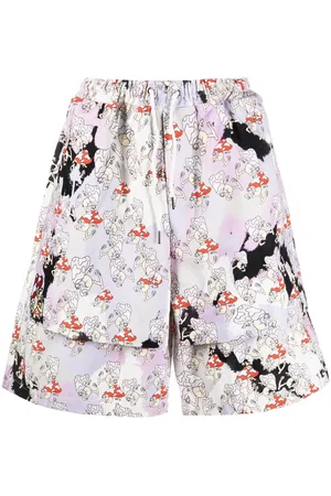 Garbage TV Graphic-print track shorts