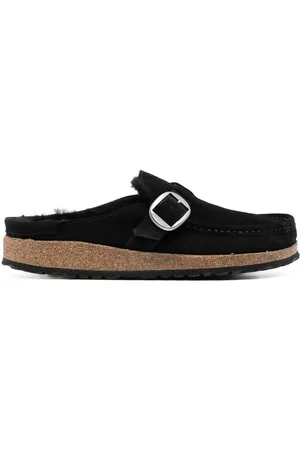 Birkenstock Buckley Shearling Suede sandals