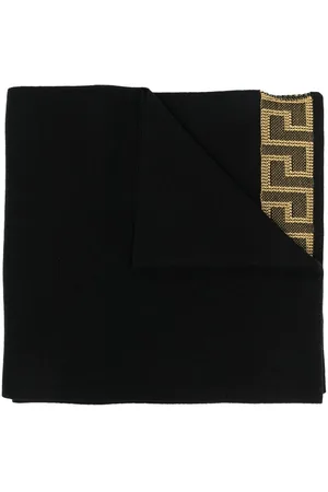 Versace Barocco Embellished Silk Scarf for Men