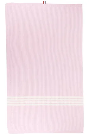Thom Browne 4-Bar ribbed-knit wool blanket