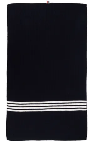 Thom Browne 4-Bar ribbed-knit wool blanket