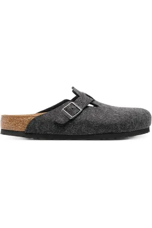 Birkenstock grey online slippers