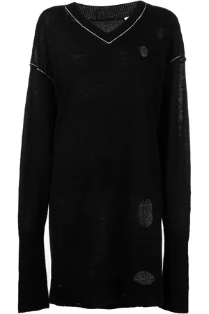 Maison Margiela Distressed V-neck jumper
