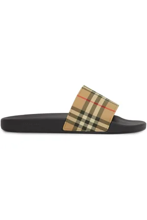 Burberry Vintage check print slides