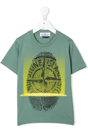 Stone Island Fingerprint logo T-shirt