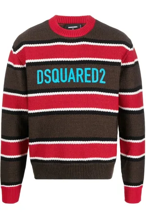 Dsquared2 Jacquard logo striped jumper