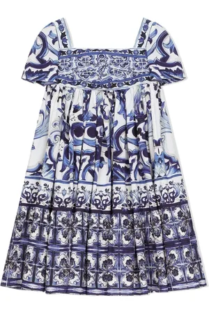 Dolce & Gabbana Majolica-print cotton dress
