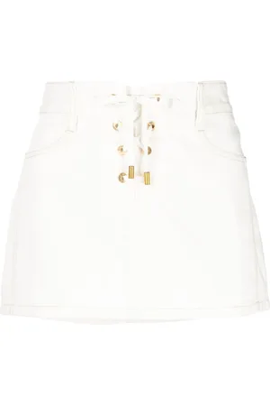 Topshop denim high waist skirt in bleach | ASOS