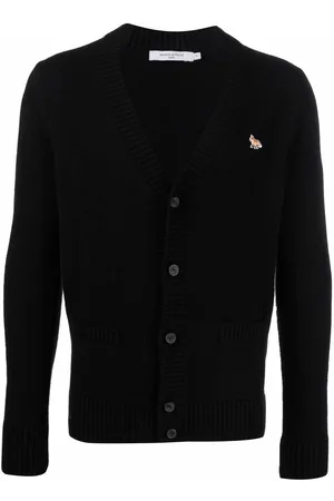 Maison Kitsuné Patch-detail wool cardigan