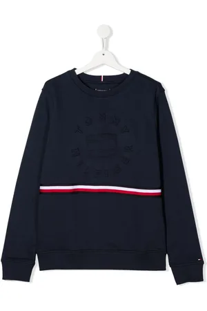 Tommy Hilfiger Embossed-logo long-sleeve sweatshirt