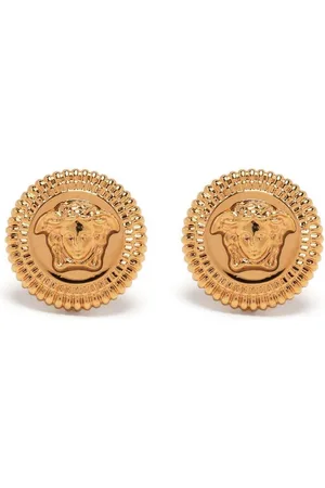 VERSACE Medusa-plaque detail earrings