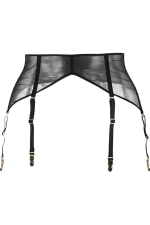 MAISON CLOSE Sheer garter belt