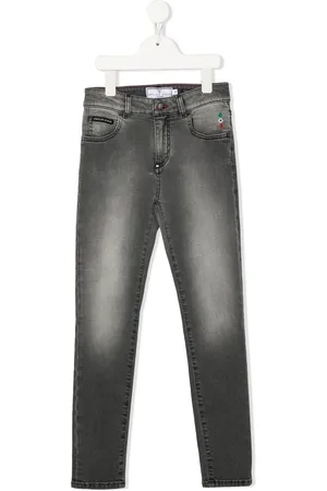 Philipp Plein Hexagon mid-rise slim-cut jeans
