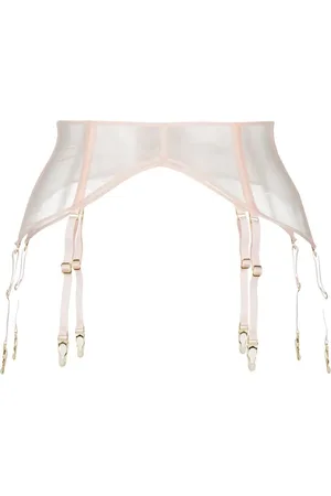 MAISON CLOSE Sheer garter belt