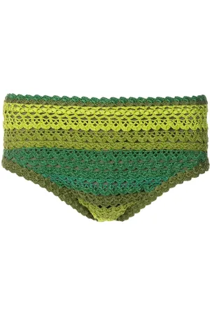 AMIR SLAMA Crochet-knit swimming trunks