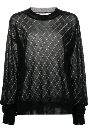 RTA Avalon open argyle sweater