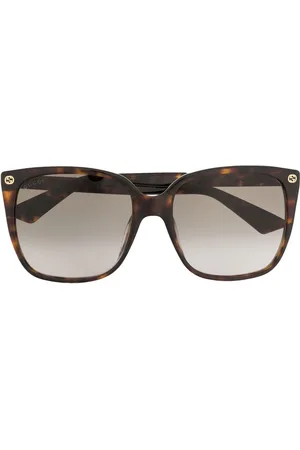 Gucci Tortoiseshell square-frame sunglasses