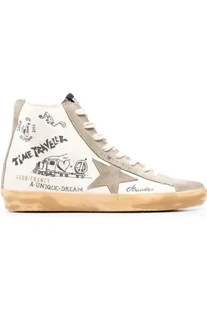 Golden Goose Francy Journey-print high-top sneakers