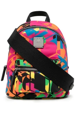 MCM Logo-plaque backpack-shaped shoulder bag