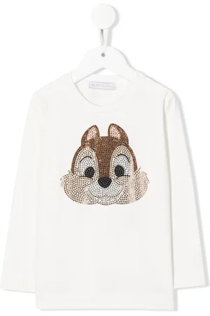 MONNALISA X Disney rhinestone T-Shirt
