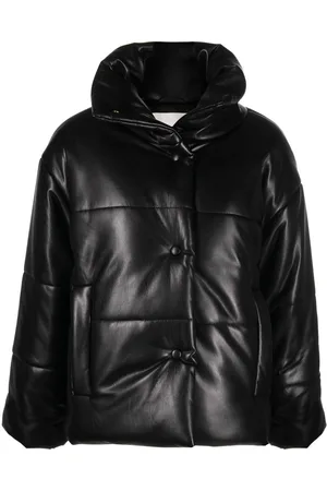 Nanushka Hide padded short faux-leather jacket