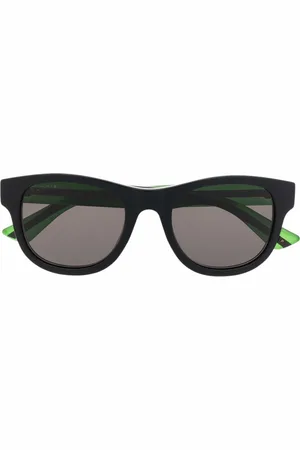 Gucci Colour-block round-frame sunglasses