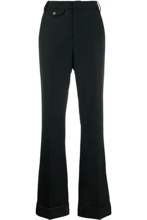 Zadig & Voltaire Poetia turn-up hem gabardine trousers
